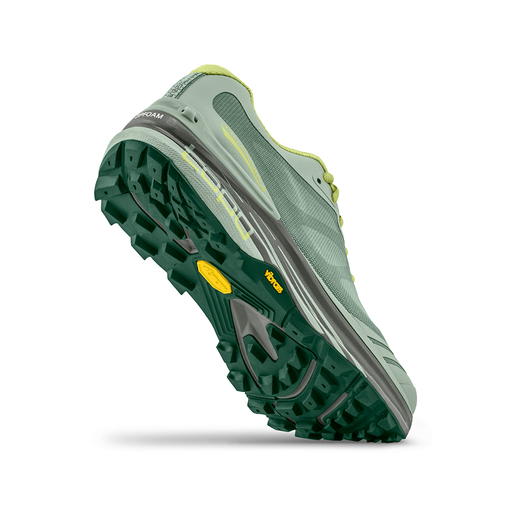 Green trail sales running shoes